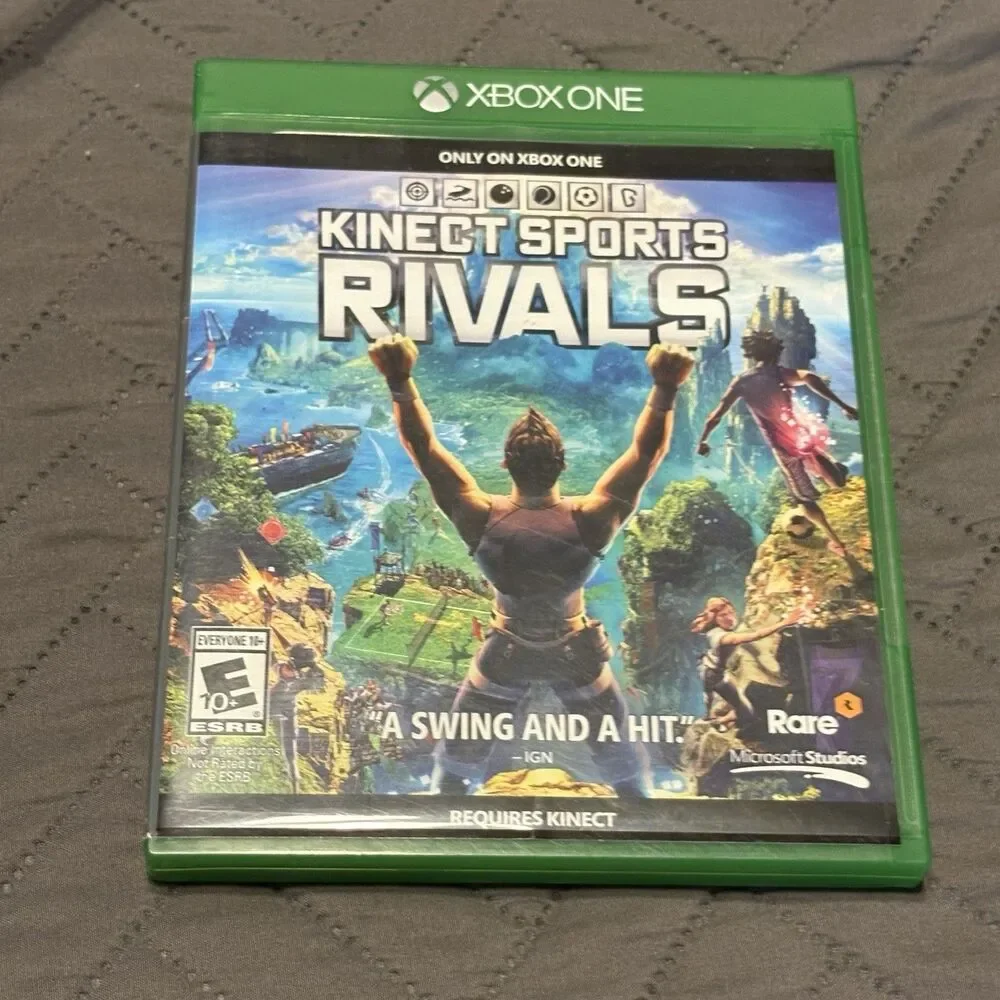 Microsoft Kinect for Xbox One Motion Sensor Model 1520 w/ PC Adapter, and Game